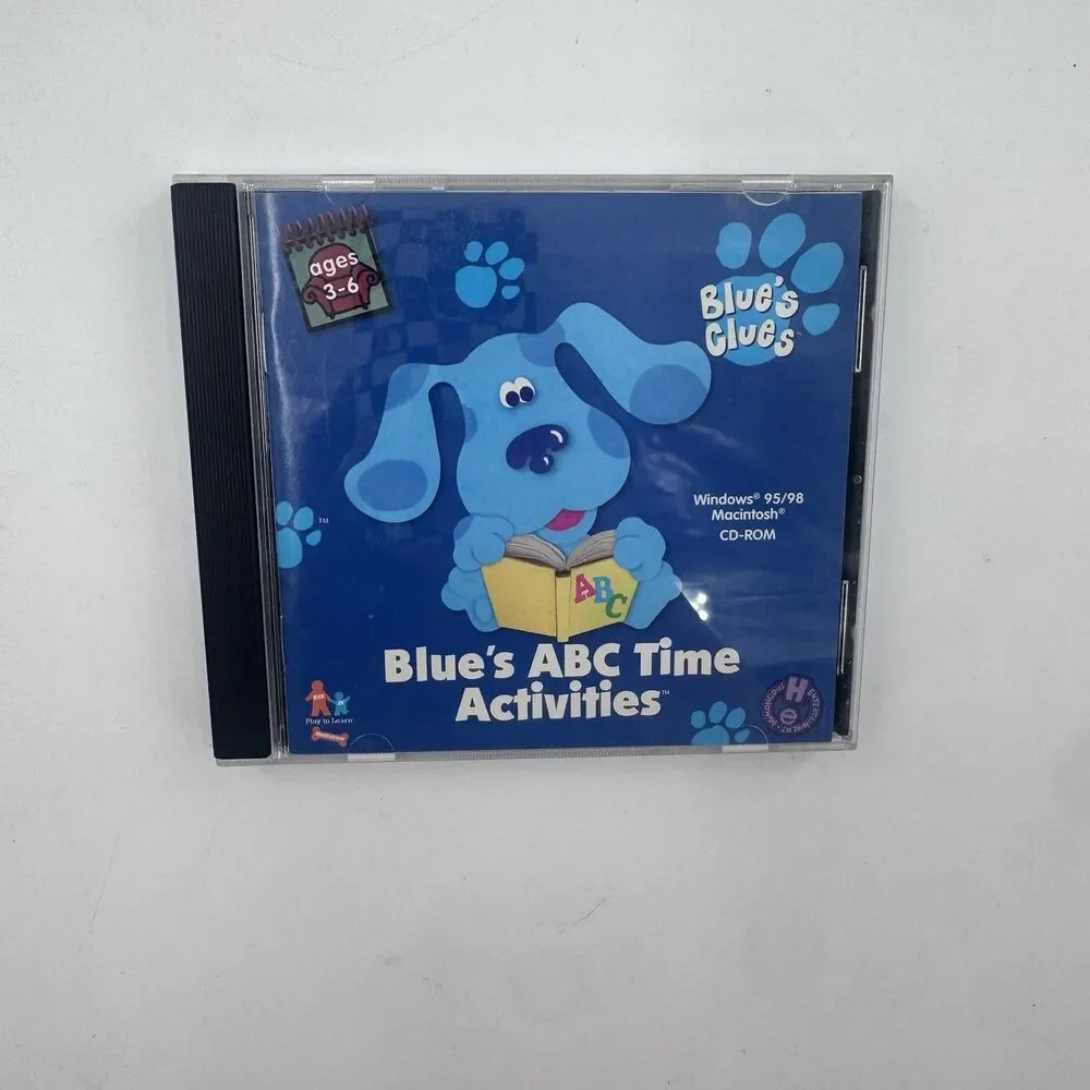 Blue's Clues Blue's ABC Time Activities PC CD-ROM Windows/Mac 2000 Fast Shipping